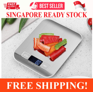 MINIATURE AND PORTABLE 1 GRAM TO 10 KG DIGITAL FOOD KITCHEN SCALE WEIGHT GRAMS AND OZ LED BACKLIT DISPLAY LED (AAA BATTERY) STAINLESS STEEL COOKING SCALE PRECISION FOOD SCALE FOR BAKING AND COOKING