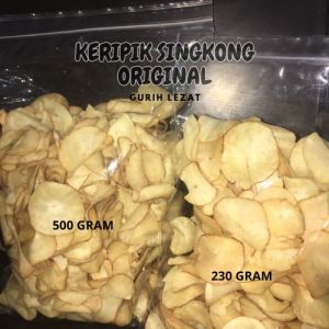 KERIPIK SINGKONG ORIGINAL 200GR DAN 500GR / GURIH LEZAT TERMURAH