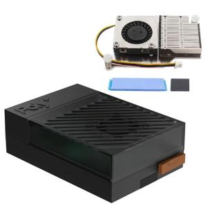 ABS ABS & Metal Pi 5 Case Lightweight Modern Styles ABS & Metal Pi 5 Case with Active Cooling Easy to Use for Argon Poly+5
