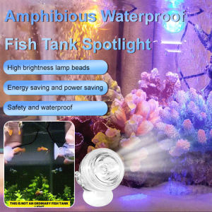 Fish tank amphibious colorful diving lamp small