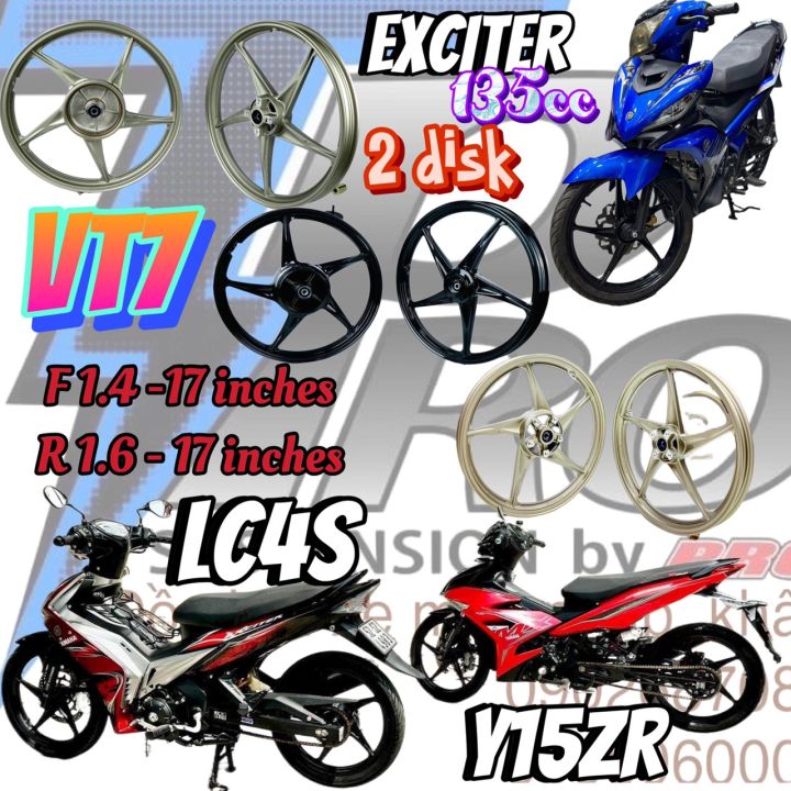 Mâm enkein VT7 YAMAHA EXCITER 135 / 150 / 155 - SIRIUS / JUPITER