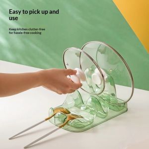 Nhà Bếp đa chức năng nắp nồi và Bảng cắt tổ chức với thiết kế thoát nước trong suốt