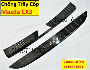 Bộ Chống Trầy Cốp Xe Mazda CX30 CX3 2026-23 Trong Ngoài Vân Titan Cao Cấp
