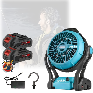 พัดลมไร้สายmakita ใช้ได้ทั้งแบตเตอรี่และไฟบ้าน พัดลมไร้สาย ใช้งานต่อเนื่อง 10-24 ชั่วโมง พัดลม makita ไร้สาย ไฟLED พัดลม