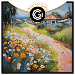 Tranh Treo Tường Canvas tranh dán tường Tranh phong cảnh làng quê CGI-61