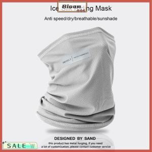 Follow Get New[Bloom Z] Ice Silk Sweat Collar Sunblock Neck Mask Breathable Quick Drying Washable Outdoor Mask For Cycling And Hiking
