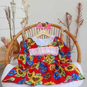 Jelova Sunflowers Lace Dress Sett