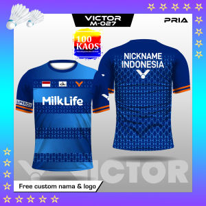 Jersey Badminton pria dewasa lengan pendek 01