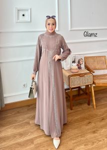 Zahira1808 Lahita Gamis Bahan Ceruty Baby Doll Mix Aplikasi Mote Gosok Import Gamis Murah Trendi Baju Syari Muslim Wanita Ibu Terlaris Baju Pesta Adem Nyaman Di Pakai Real pict
