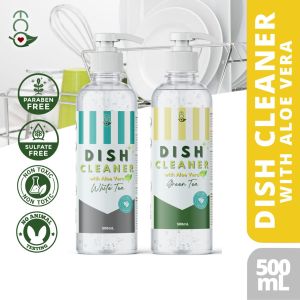 Eco Premium Natural Liquid Dish Cleaner with Aloe Vera Green Tea Moisturizing Biodegradable Formula\\n\\nTired of harsh chemicals and synthetic fragrances in your dishwashing products? Look no further than Eco Premium Natural Liquid Dish Cleaner with Aloe Vera Green Tea Moisturizing Biodegradable Formula. This product is designed to provide a gentle yet effective cleaning experience for your dishes while being kind to the environment.\\n\\n What Makes Eco Premium Natural Dish Cleaner Unique?\\n\\n Plant-Powered Ingredients\\n\\nEco Premium Natural Dish Cleaner is powered by plants, making it a natural choice for those who want to avoid harsh chemicals. The formula is made from plant-based ingredients, which means it's safe for both your family and the environment.\\n\\n Aloe Vera & Green Tea Benefits\\n\\nEco Premium Natural Dish Cleaner is enriched with aloe vera and green tea extract, which provides moisturizing properties to keep your hands soft and nourished while washing dishes. Aloe vera is known for its soothing and moisturizing properties, making it an excellent choice for those who suffer from dry skin or eczema. Green tea extract has antioxidant properties that help protect the skin from damage caused by free radicals.\\n\\n Biodegradable & Environmentally Friendly\\n\\nEco Premium Natural Dish Cleaner is biodegradable, which means it breaks down naturally in the environment without leaving harmful residues. This makes it an environmentally friendly choice for those who want to reduce their carbon footprint.\\n\\n How to Use Eco Premium Natural Dish Cleaner\\n\\n Easy Application for Daily Dishes\\n\\nEco Premium Natural Dish Cleaner is easy to use and can be applied to daily dishes with ease. Simply apply a small amount of the cleaner to a sponge or dishcloth and wash your dishes as usual. The formula is gentle enough to be used on delicate glassware and plates.\\n\\n Degreasing Tough Pots & Pans\\n\\nEco Premium Natural Dish Cleaner is powerful enough to tackle tough grease and grime on pots and pans. Apply a small amount of the cleaner to a sponge or dishcloth and scrub the surface until clean. Rinse thoroughly with water.\\n\\n Gentle on Delicate Glassware\\n\\nEco Premium Natural Dish Cleaner is gentle on delicate glassware, making it an excellent choice for those who want to avoid damaging their fine china or crystal glasses. The formula is designed to be gentle enough to be used on delicate surfaces without causing damage.\\n\\n Why Choose Eco Premium Natural Dish Cleaner?\\n\\n 100% Satisfaction Guarantee\\n\\nEco Love Philippines is proud to offer a 100% satisfaction guarantee on all of its products, including Eco Premium Natural Dish Cleaner. If you are dissatisfied with your purchase for any reason, just contact our Consumer Support Team, and we will do everything we can to make things right.\\n\\n Proudly Made in the Philippines\\n\\nEco Love Philippines is proud to manufacture its products in the Philippines, supporting local communities and reducing carbon emissions associated with long-distance shipping.\\n\\n Natural Dishwashing Product for Your Home\\n\\nEco Premium Natural Dish Cleaner is a natural dishwashing product that is safe for your family and the environment. With its plant-powered ingredients, moisturizing properties, and biodegradable formula, it's the perfect choice for those who want to reduce their environmental impact while still enjoying clean dishes.\\n\\nIn conclusion, Eco Premium Natural Dish Cleaner with Aloe Vera Green Tea Moisturizing Biodegradable Formula is a natural, effective, and environmentally friendly choice for those who want to avoid harsh chemicals and synthetic fragrances in their dishwashing products. Try it today and see the difference for yourself!\n}