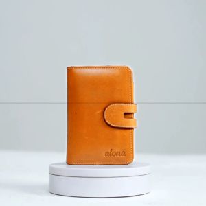 Dompet Lipat pendek wanita bahan kulit sapi asli 100% original branded anti air dan tahan api fashion cewek model terbaru terkini distro tempat simpan uang kertas dan kartu atm