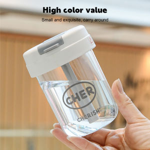 GUOYIHUA แก้วน้ำเด็ก 300ml แก้วหัดดูด แก้วน้ำ แก้วน้ำพลาสติก แก้วน้ำพกพา หลอดเด้ง นิ่มไม่บาดปาก เด็กมูลค่าสูงฝึกดื่มแก้วน้ำ