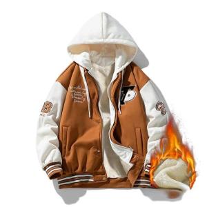 Jaket Varsity Anak Jaket Cewek Cowok Kancing T CLASSIC Hoodie Anak Korean Style Hoodie Jaket Anak Bahan Tebal Jaket Polos Hoodie Anak Polos S M L XL XXL Kunyit Hijau