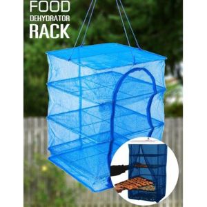 ปลีก/ส่ง D329 คอนโดตากปลา S / M / L / XL ที่ตากอาหาร 4 ชั้น มุ้งตากอาหาร พร้อมซิปปิดกันแมลง มี4 ขนาด พร้อมซิปปิดกันแมลง