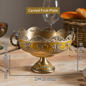 ถาดผลไม้โลหะ ถาดผลไม้ ถาดเค้ก ถาดแสดงผลตกแต่ง ของใช้ในครัวเรือน ตกแต่งบ้าน ถาดขนมหวาน ถาดถวายสังฆทานถวายเทพเจ้า