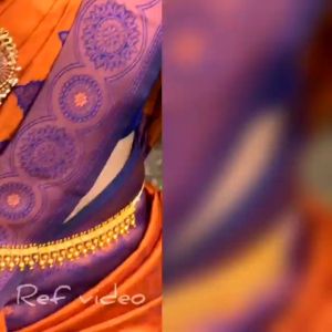 (READY STOCK) MK750 SAREE*Creation is now coming up with New Design  soft lichi silk Copper jari design