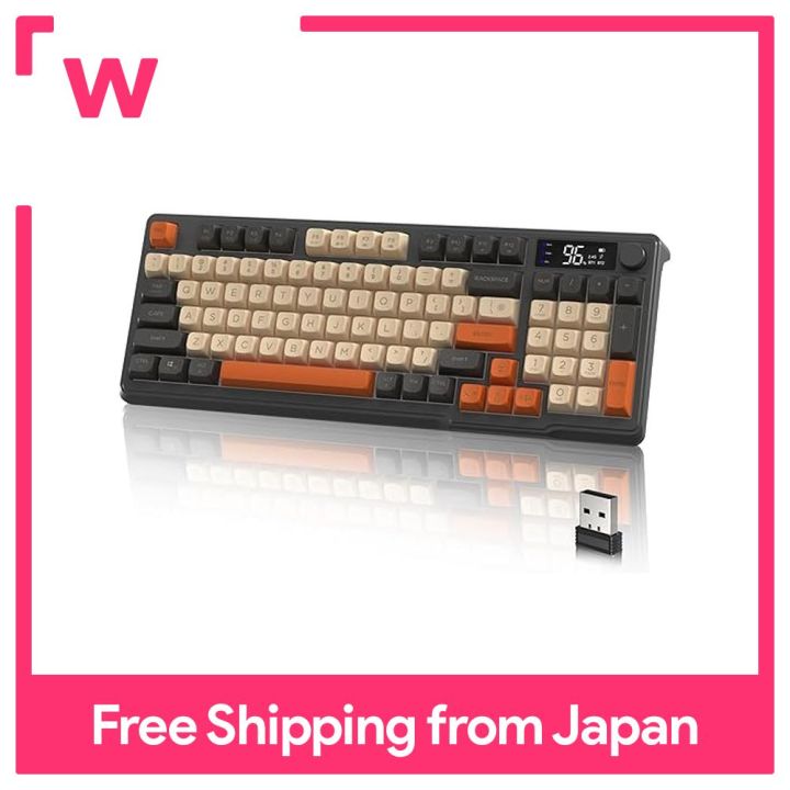 ATTACK SHARK X FREE WOLF M96 Gaming Keyboard Wireless 2 4G Bluetooth Attack shark x free wolf m96 gaming keyboard wireless 2 4g bluetooth