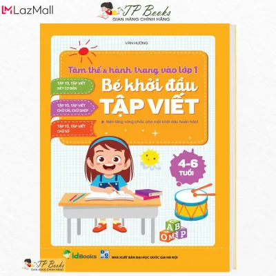 Sách - Combo Trọn Bộ Chuẩn Bị Vào Lớp 1 Cho Bé - Bộ 3 Cuốn Tập Đánh Vần - Toán - Tập Viết Cho Trẻ Em