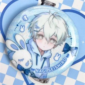 Cute 58mm Blue Lock Child Form Badge Anime Bachira Meguru Chigiri Hyoma Nagi Seishiro Mikage Reo Pin Brooch Bag Decor Fans Collect Friends Birthday Gift