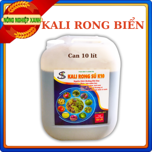 Can 10 Lít KALI RONG BIỂN K10: Giảm Rụng Hoa Trái non Hoa Thơm Qủa Ngọt