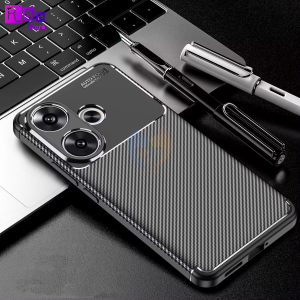 Case Xiaomi Redmi Turbo 3 Autofocus Synthetic Silicon Fiber Softcase TPU Protective Carbon