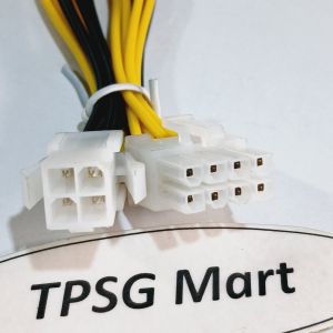 Cáp chuyển nguồn CPU 4 Pin ra 8 Pin (4 Pin CPU ra 8 Pin CPU) / Dài 20Cm