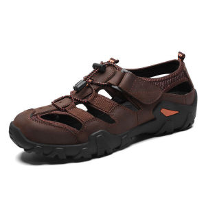 2025 MenS New Hollow Sandals Comfortable Breathable Casual Shoes Summer Outdoor Beach Wading Shoes