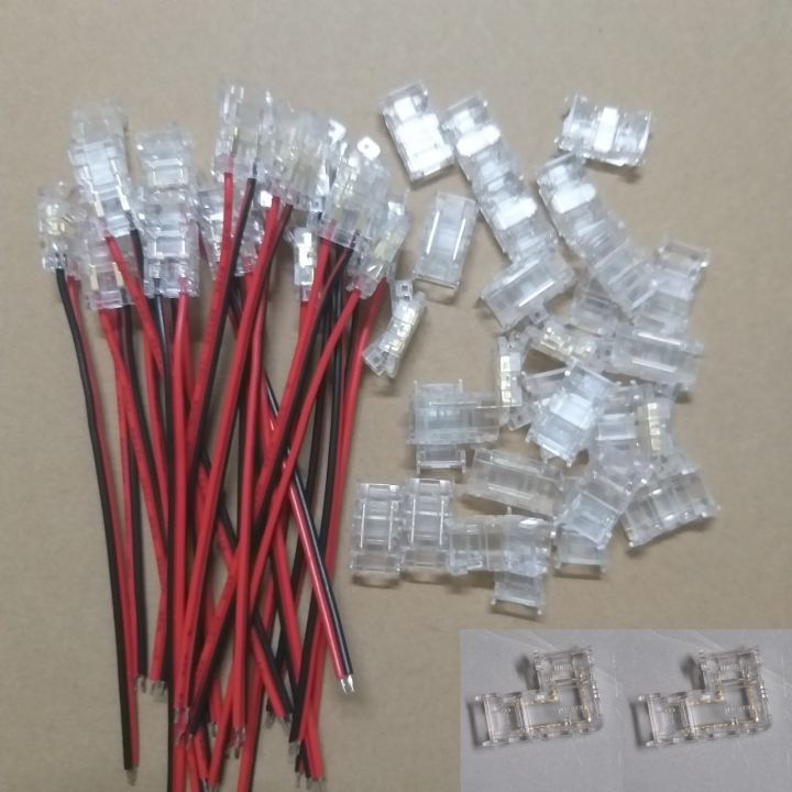 10 cái cái Kẹp LED dây không cần hàn 5mm 8mm , 10mm 5-24V trong suốt ...