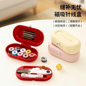 KENDRAT ic And Thread Kit Threads Portable DIY Sewing Box Set Lightweight Measuring Tape Hand Sewing Tool Kit Indoor
