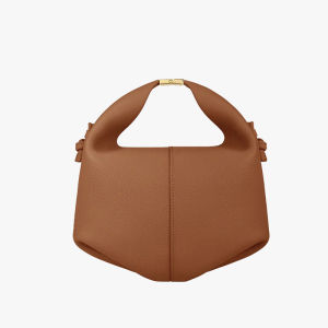 New French Style Fashion Genuine Leather Handbag Soft Durable Lightweight Casual Tote Crossbody Bag
