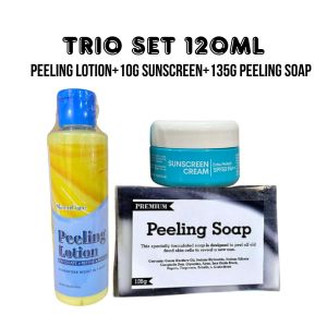 Trio Set All Sizes SkeenCare Peeling Lotion + 10g SBC + SC Peeling Soap