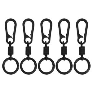 5pcs Kim Loại Xoay Clasp Kẹp treo mùa xuân Keychains khóa kẹp cacbin phụ kiện móc khóa dễ dàng để cài đặt
