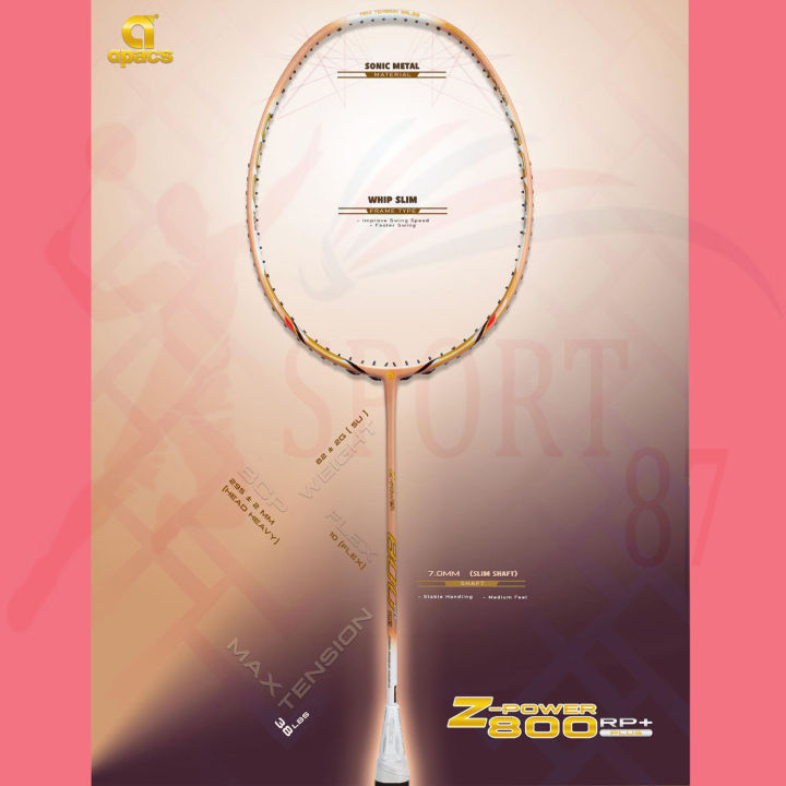 Raket Badminton Apacs Z Power 800 Bonus Komplit Raket Apacs Z Power 800