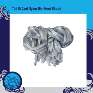 Tali Name Tag Holder / Tali ID Card Nylon Slim Hook Plastik (isi 20pcs)