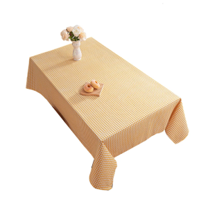 Artistics Plaids Print Table Cover Polyester Machine Washable Fit Various Table Size Decorative Dining Accessory