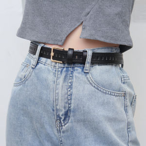 Belt Wanita Casual Ikat Pinggang Waist Jeans Kulit Buckle Sheng