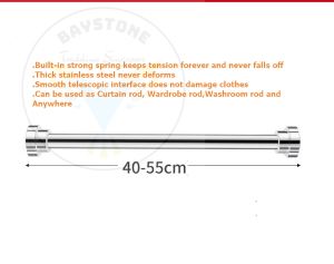 Local seller Punch-Free No punch Telescopic Rod Clothes Rod Bedroom Curtain Rod bathroom/washroom Rod Wardrobe Rod