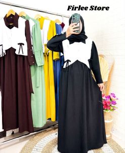 FRR - INARA SET HIJAB // GAMIS SET HIJAB SEGI EMPAT CRINGKLE MIX ROMPI  // BUSUI FRIENDLY // GAMIS KEKINIAN VIRAL