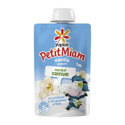 Yoplait Petit Miam Squeezie Vanilla Kids Yoghurt 70G