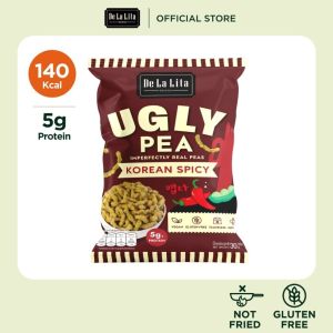 [1 ซอง] UGLY PEA 30 กรัม อร่อย แคลต่ำ ไม่ทอด ทำจากถั่วลันเตา De La Lita เดอลาลิต้า อักลี่พี ขนมคลีน