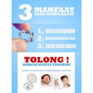 Alat Anti Mendengkur Noseclip Magnet Klip Hidung Penghilang Dengkur Anti Ngorok Ampuh Stop Snore Snoring Magnetic Therapy