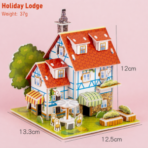 3D Cardboard Puzzle Assembly Toy For Toddlers Encourages Fine Motor Skills And Cognitive Development With Cafe Style Model