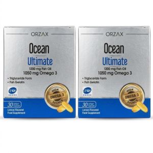 ORZAX Ocean Ultimate Fish Oil 1200mg 1050mg Omega 3 IFOS 5 Star Triglyceride Heart Brain 30 Softgels