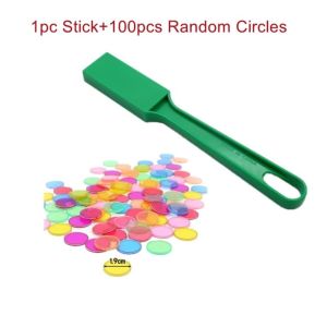 MIRELINA ABS Bộ Bingo Từ Tính Cây đũa từ tính Phân loại màu sắc Bộ gậy đánh số Bingo Trò chơi Bingo Bộ trò chơi giáo dục Học tập trong lớp học