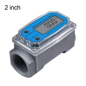 LINSBAYWU Portable 1/1.5/2 inch LCD Display Flowmeter Gauge Sensor Counter PCB Electronic Flow Indicator Digital Turbine Flow Meter