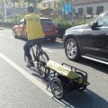Bicycle rear mount trailer outdoor travel cycling trailer pulling truck bicycle luggage cart pulling small Tuo Dou.. 