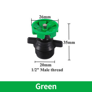 Gbest Automatic 360°Rotating Sprinkler Nozzle 1/2Inch Male Thread Watering Nozzle High Pressure Misting Jet Spray Garden Lawn Farm Durable Engineering