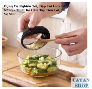 Dụng Cụ Nghiền Tỏi Dập Tỏi Inox Đa Năng – Thiết Kế Cầm Tay Tiện Lợi Dễ Vệ Sinh GD929-EpToiCT