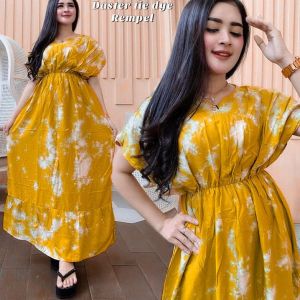 DASTER BUSUI PANJANG SEMATA KAKI - DASTER MANOHARA PANJANG - DRESS MONOHARA MOTIF TIE DYE KEKINIAN - DASTER WANITA TERBARU 2021 - putra yuvas