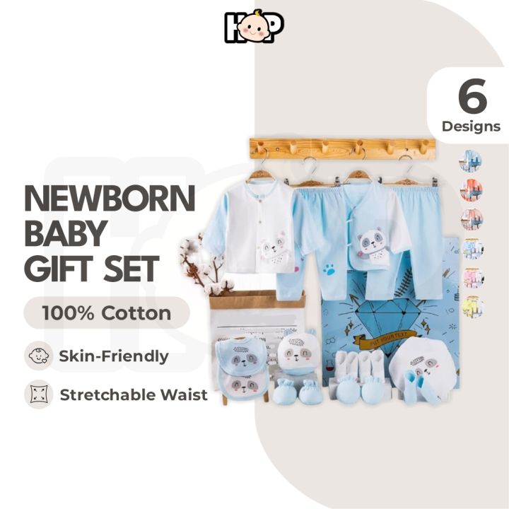 18PCS Newborn Baby Gift Set Baby Hamper Set Girl Boy Baju Baby